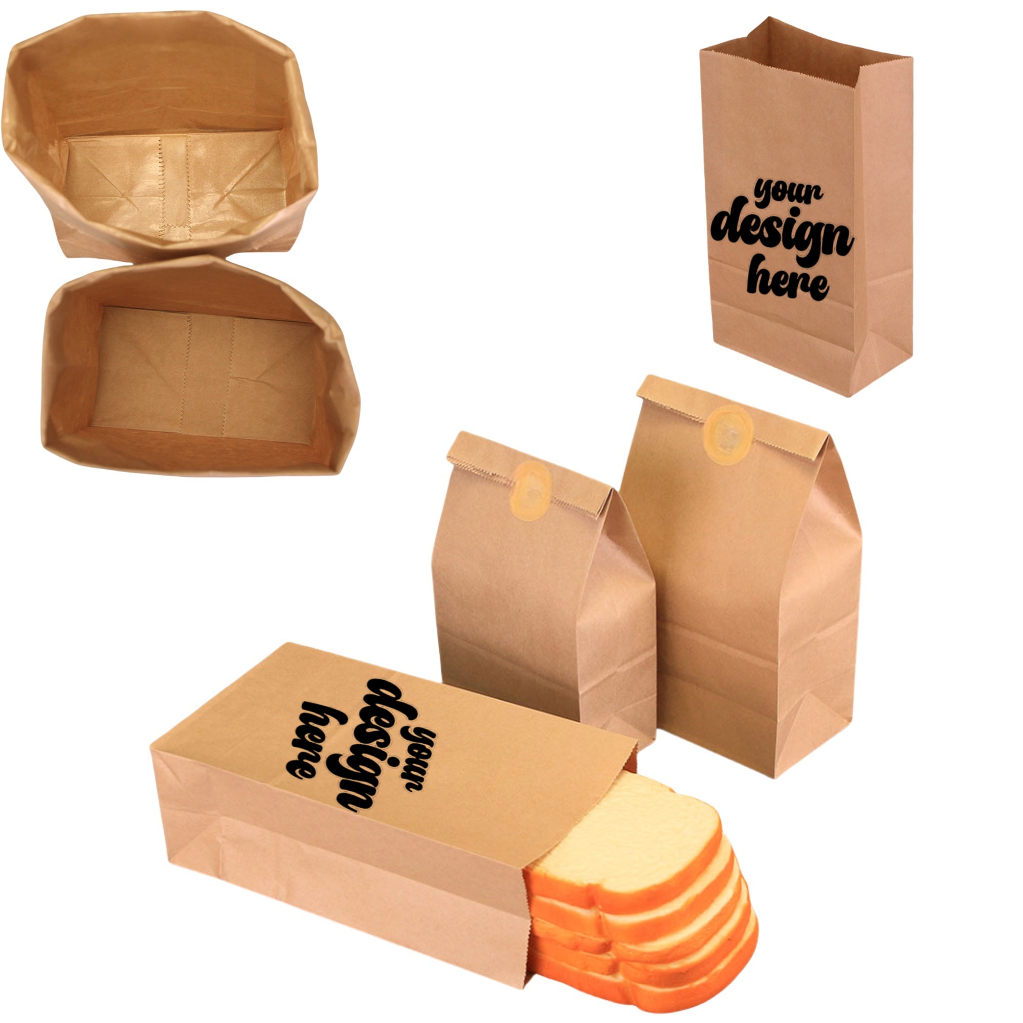 Paper Sandwich Kraft Bags 2
