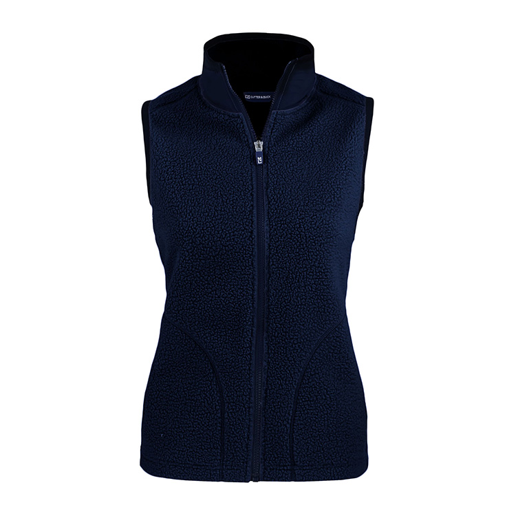 Cutter and Buck Ladies Cascade Eco Sherpa Fleece Vest 2