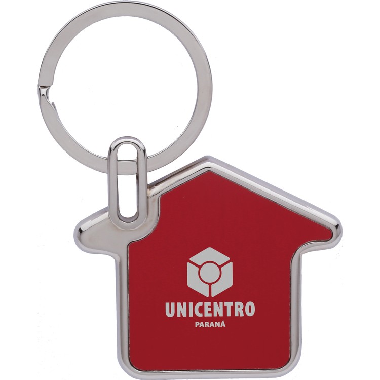 House Shaped Metal Keychain 1