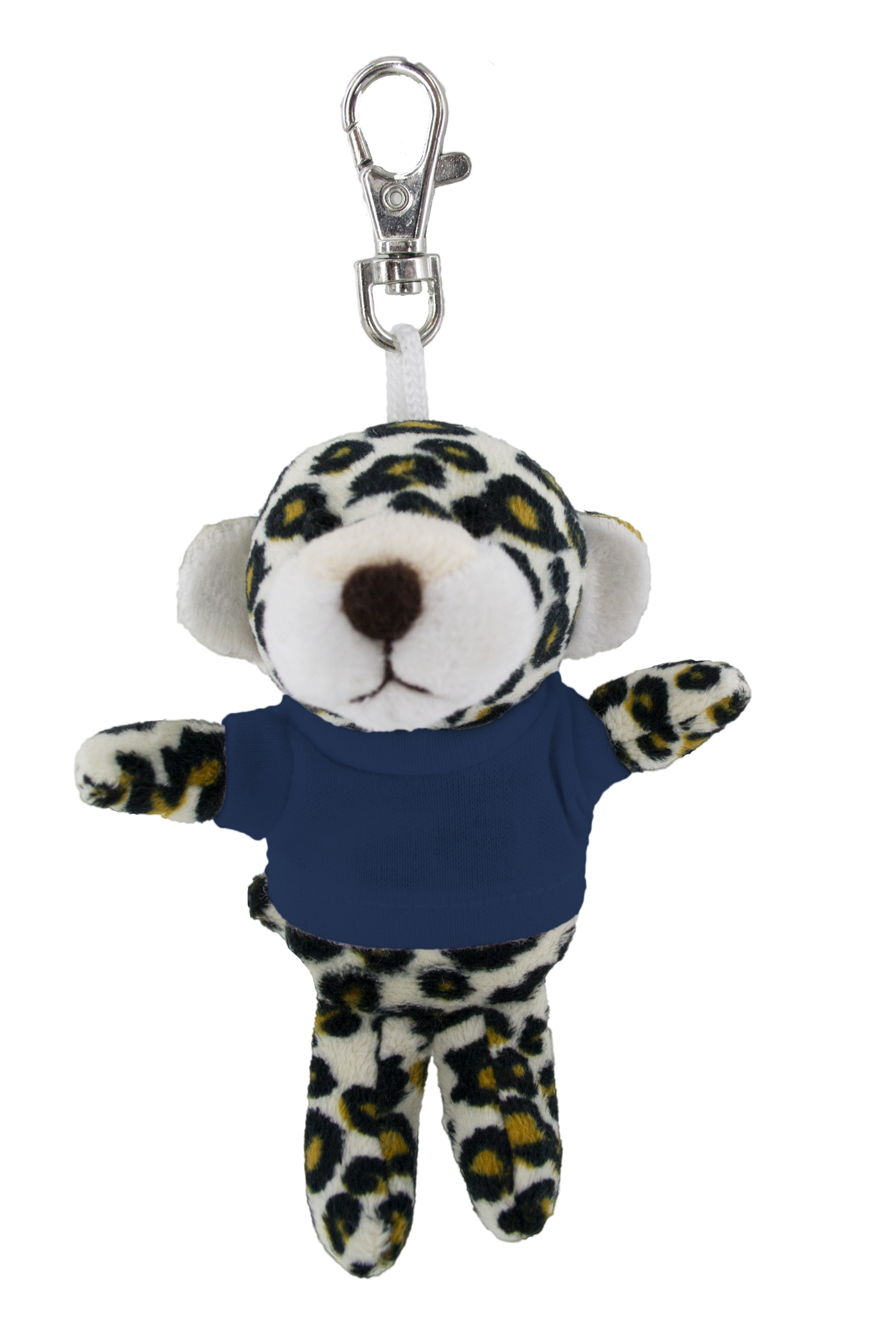 Soft Plush Leopard Keychain With Tee 3