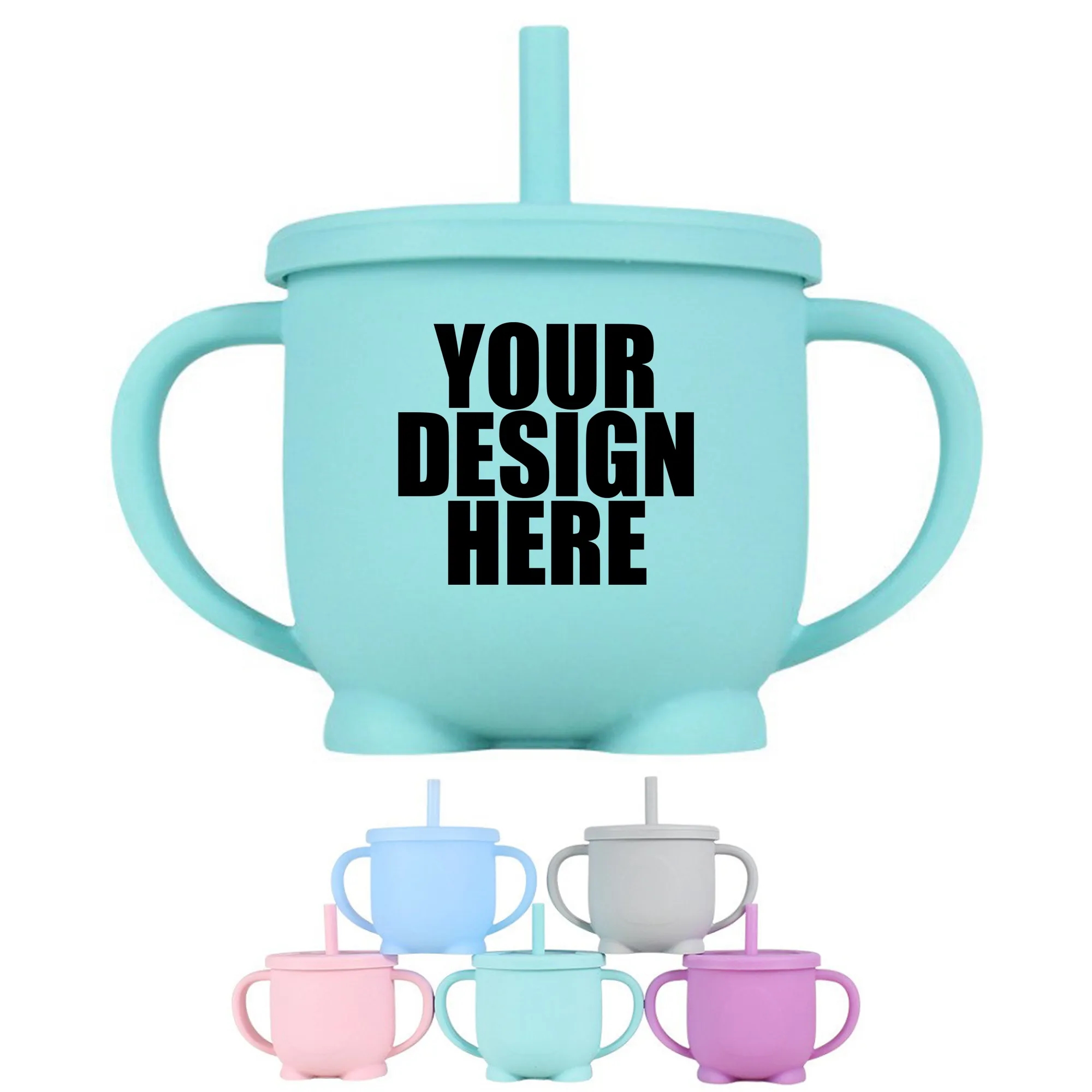 Silicone Training Straw Cup 4