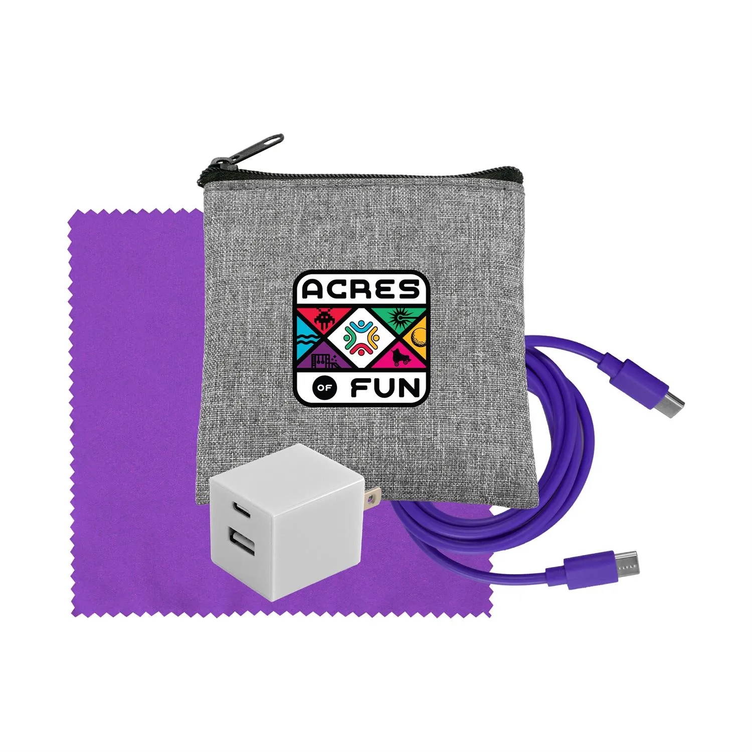 Recycled A+C to C Cable, Wall & Cloth Set 15