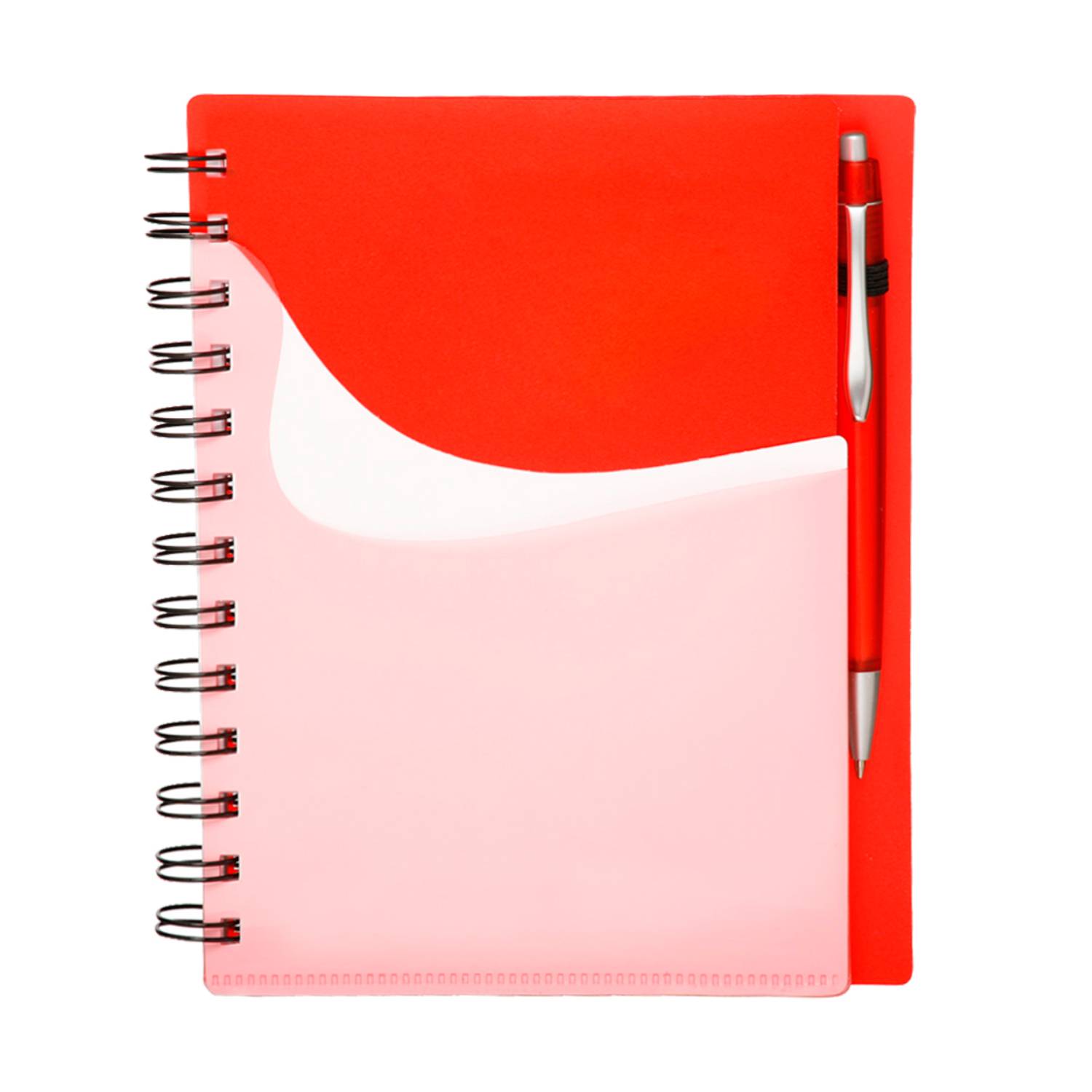 Front Pocket Spiral Notebook with Pen 6