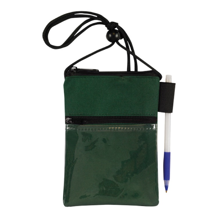 ID Me 2 Dual Zipper Pocket Badge Holder & Passport Pouch 8