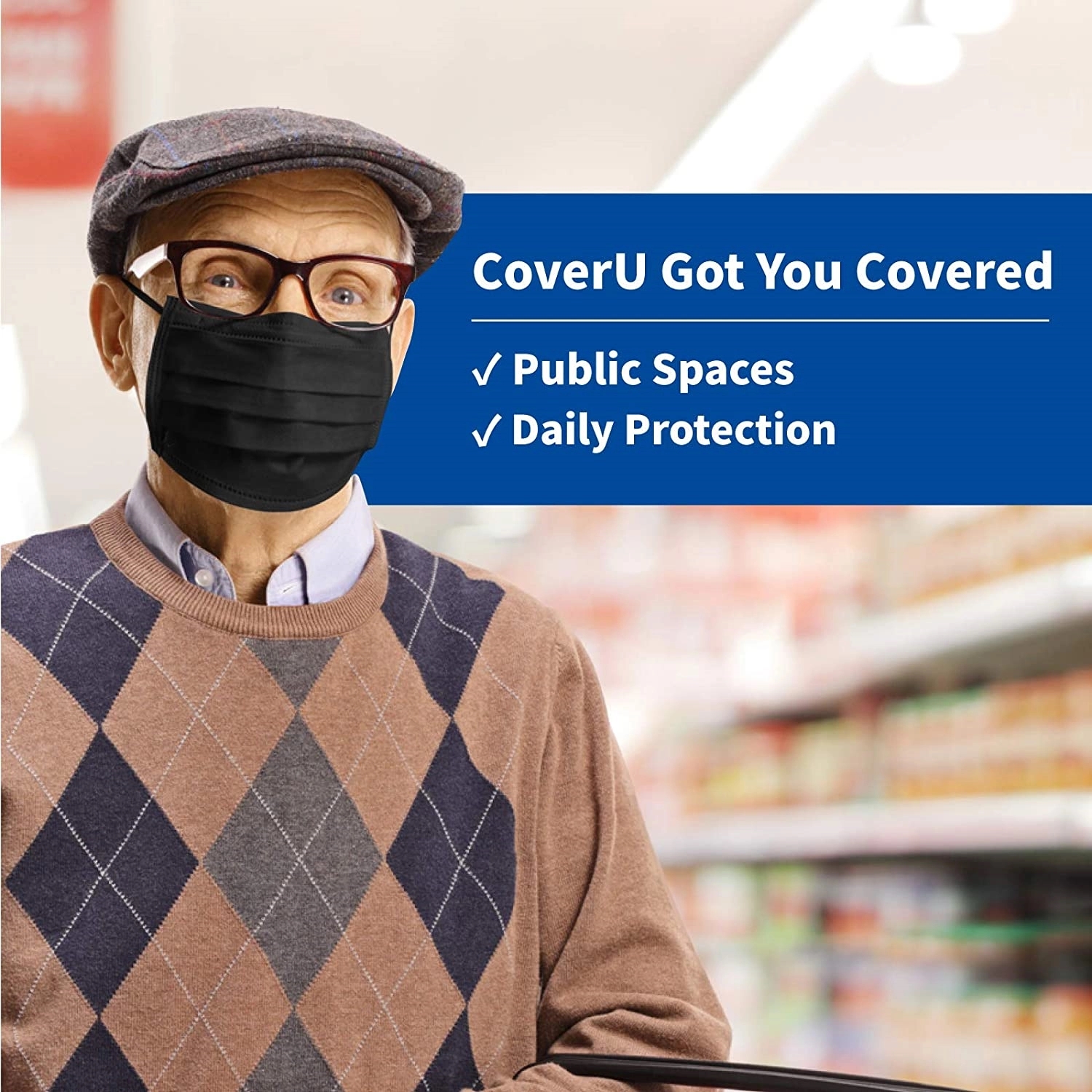 Black 3-Layer Disposable Face Mask (Non-Surgical Civilian Us 3