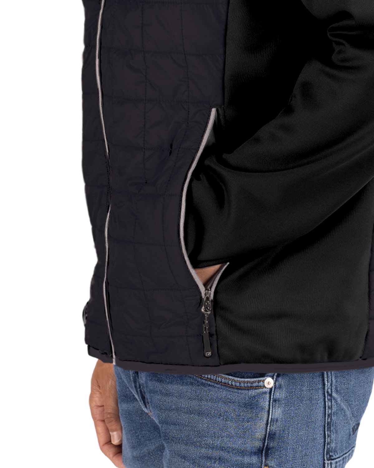 Rainier Primaloft Mens Eco Full Zip Hybrid Jacket