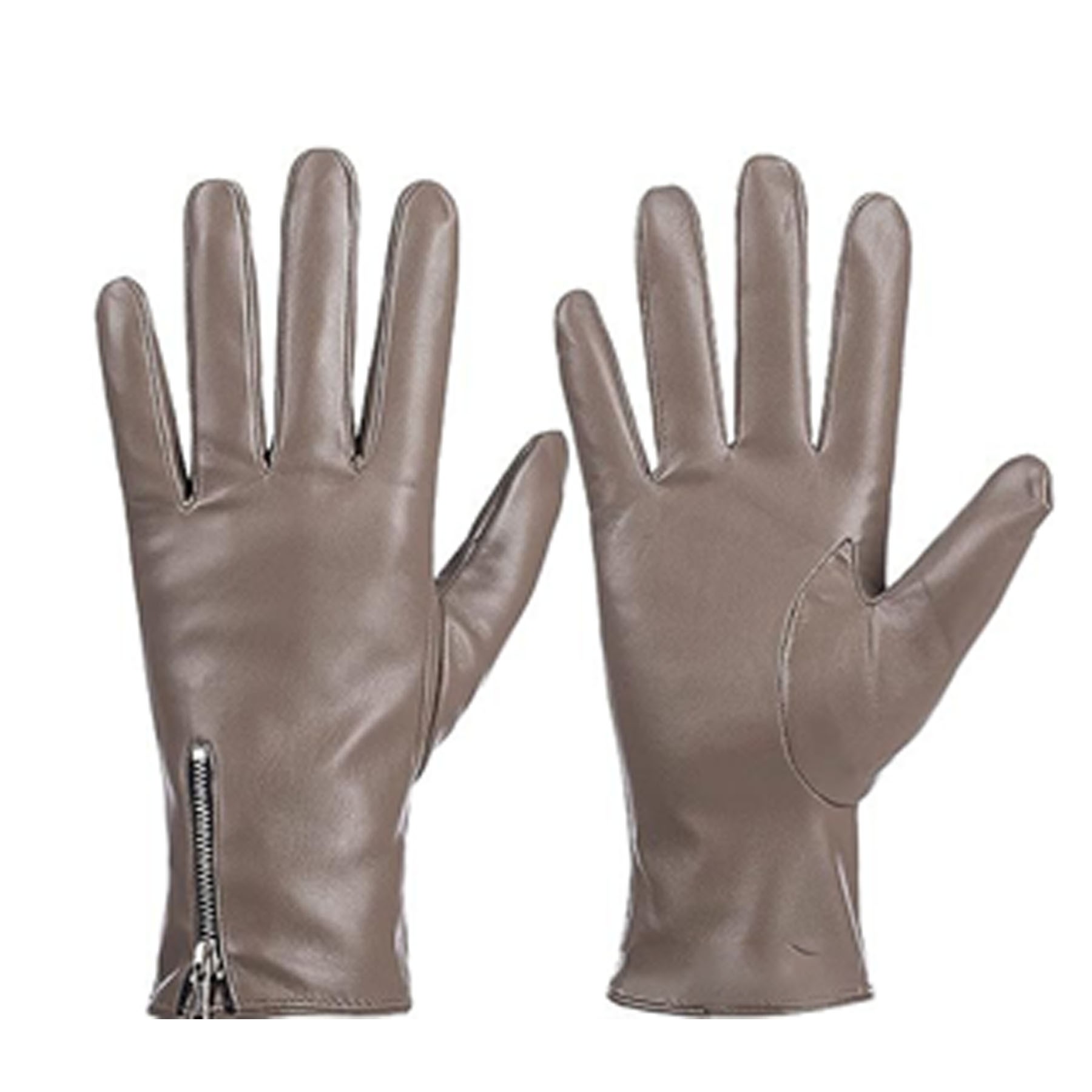 Womens Leather Touchscreen Gloves 1