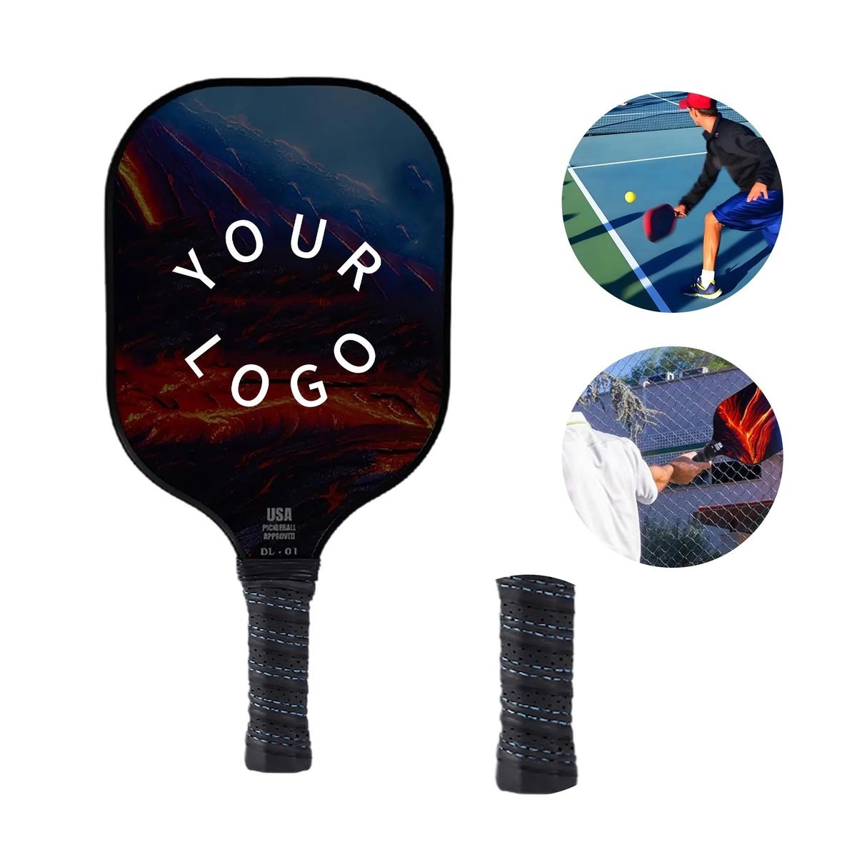 High-Performance Fiberglass Pickleball Racquets with Honeycomb Core 3