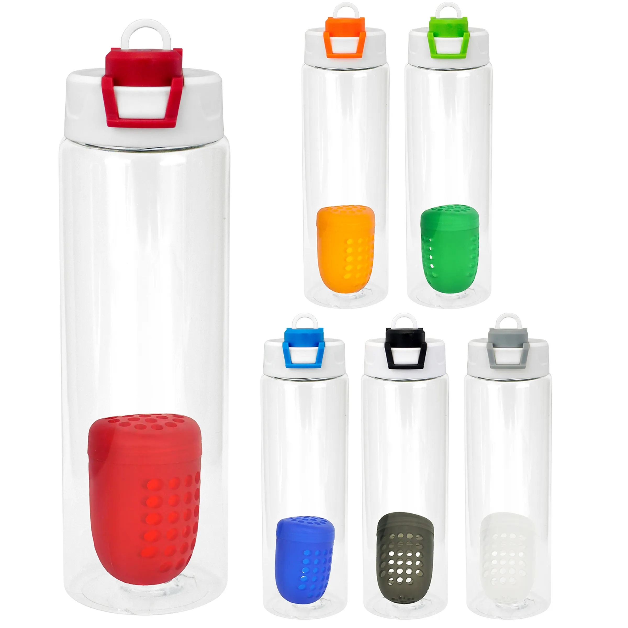 Two Tone Pop Up 24 oz. Recycled Bottle with Floating Infuser 10
