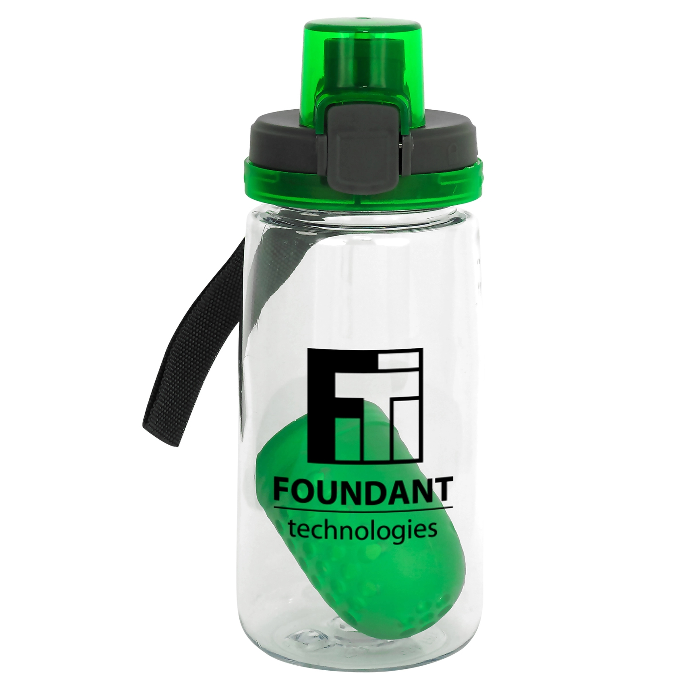 Locking Lid 18 oz. Recycled Bottle with Floating Infuser 12
