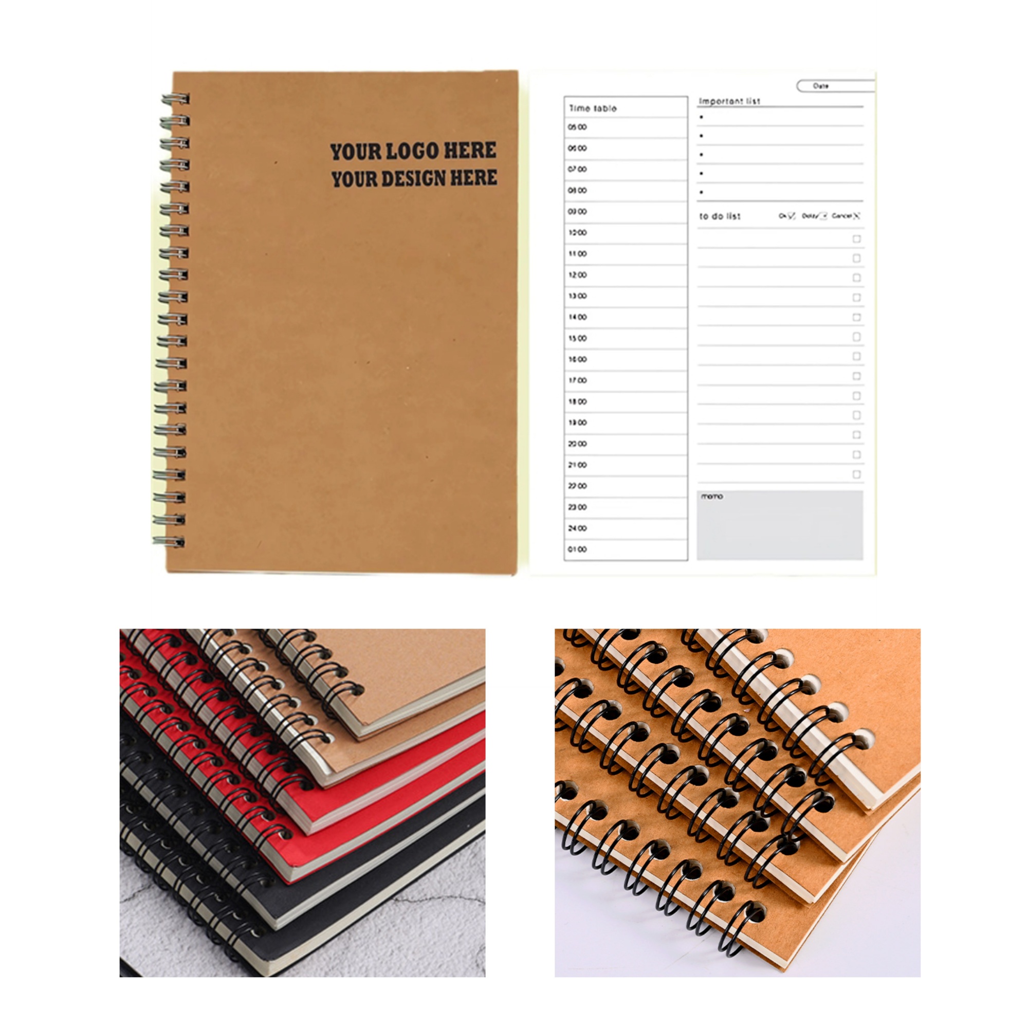 Eco - friendly Pages Kraft To - do List Notebooks 2