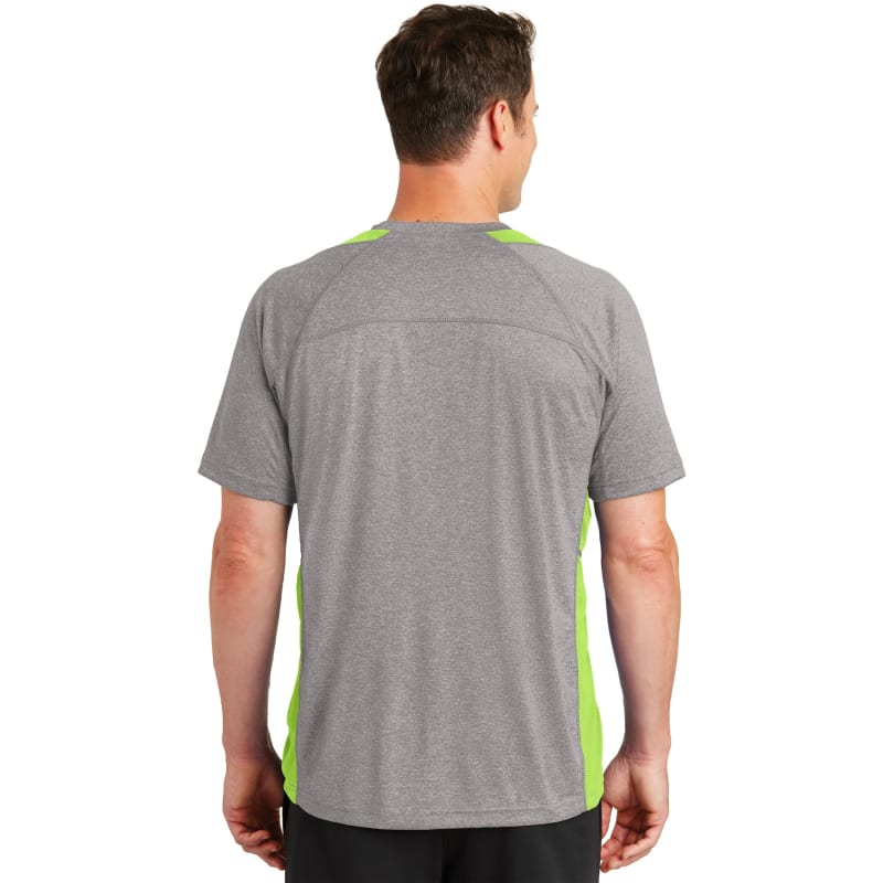 Sport-Tek Heather Colorblock Contender Tee. 8