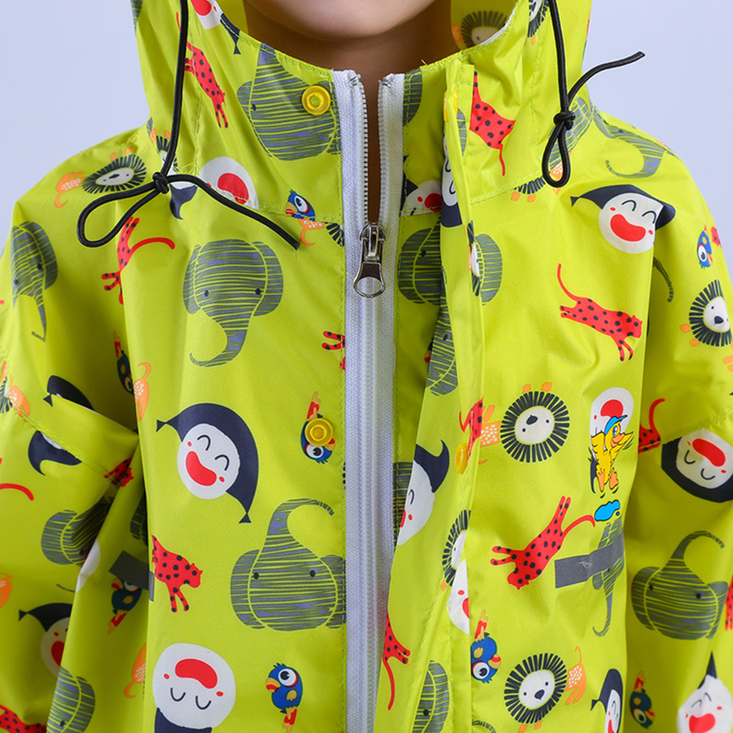 Kids Waterproof Polyester One-piece Rain Suit 3