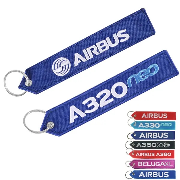 Custom Embroidered Flight Keychain 2