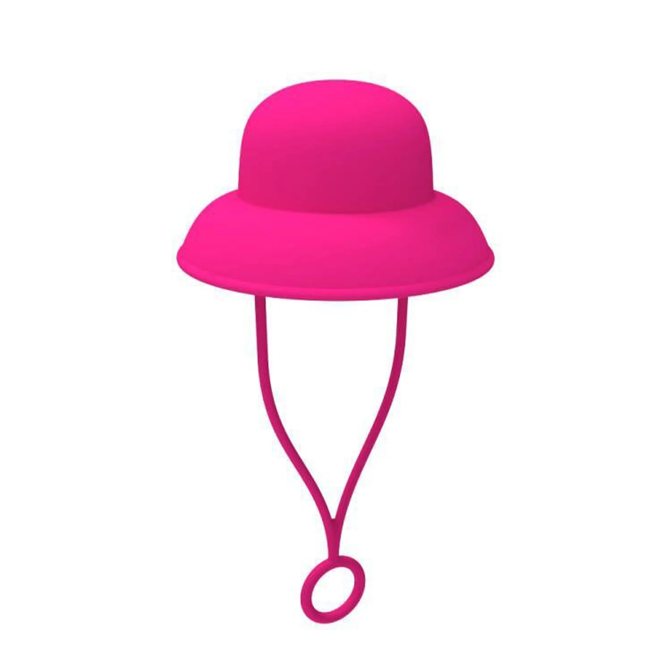 Cowboy Hat-Shaped Silicone Straw Caps 1