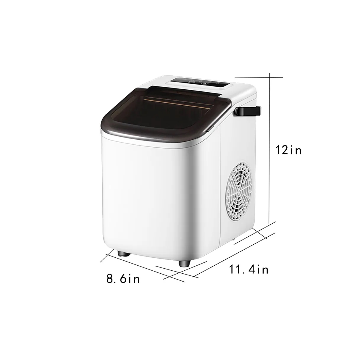 Portable Self-Cleaning Fast Ice Maker Machine For Office Bar 6