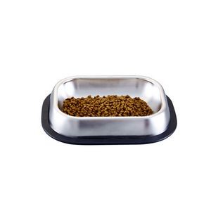 Small Rectangle Metal Pet Food Bowl 6