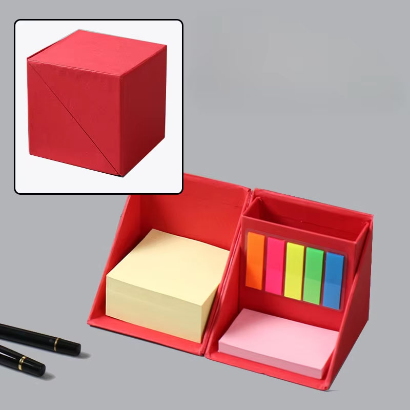 Multi Function Sticky Notes Cube Box With Pen Holder 2