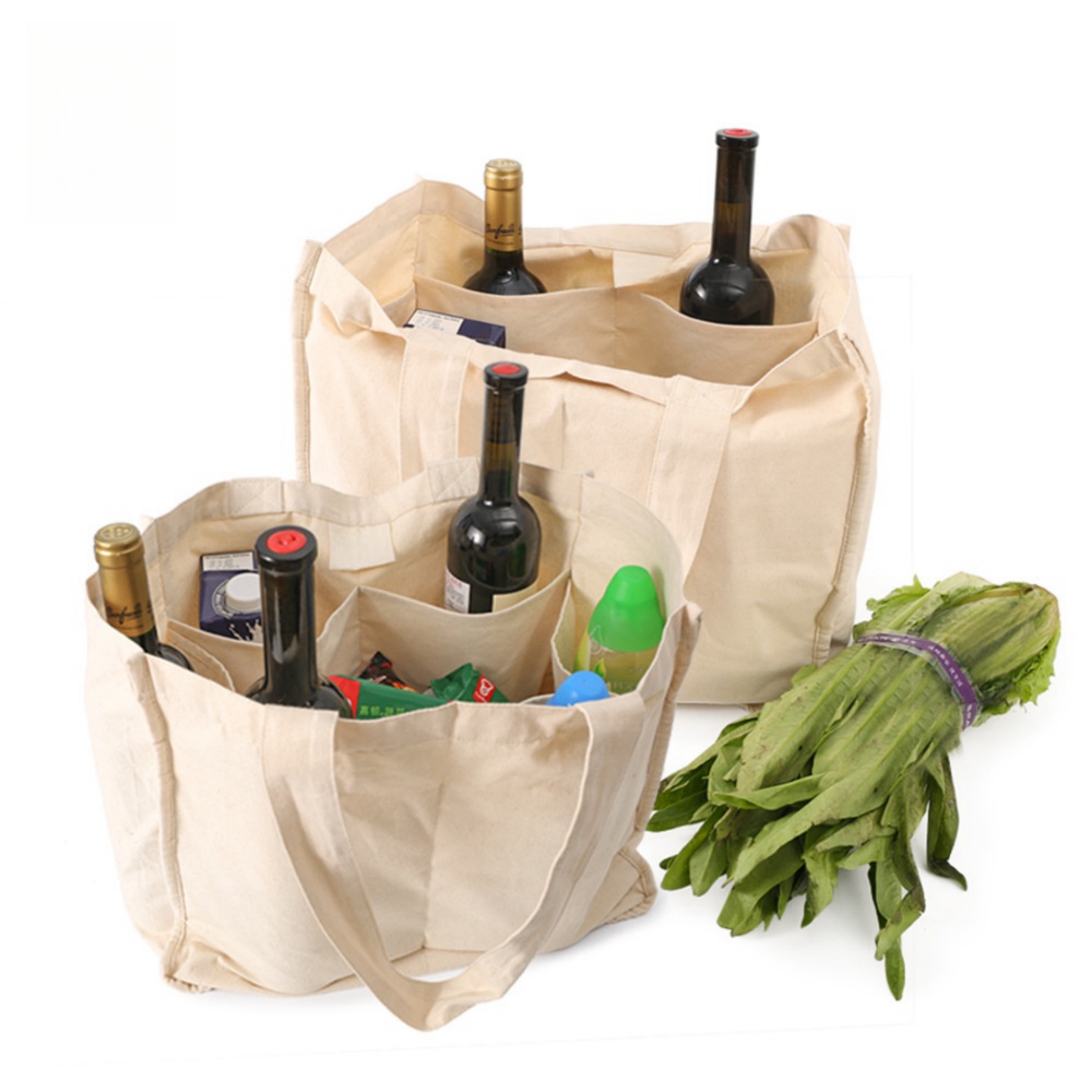 Canvas Garden Tote Bag with Handle and 6 Pockets, custom tote bag with logo imprint 1