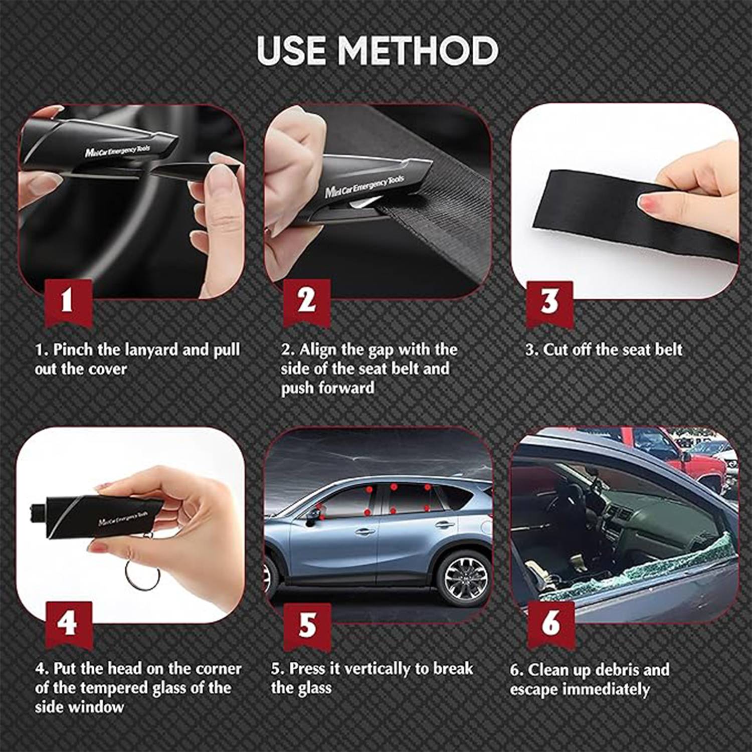 Mini Car Safety Hammer 10