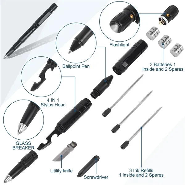 9 in 1 multifunctional Tactical pen 4
