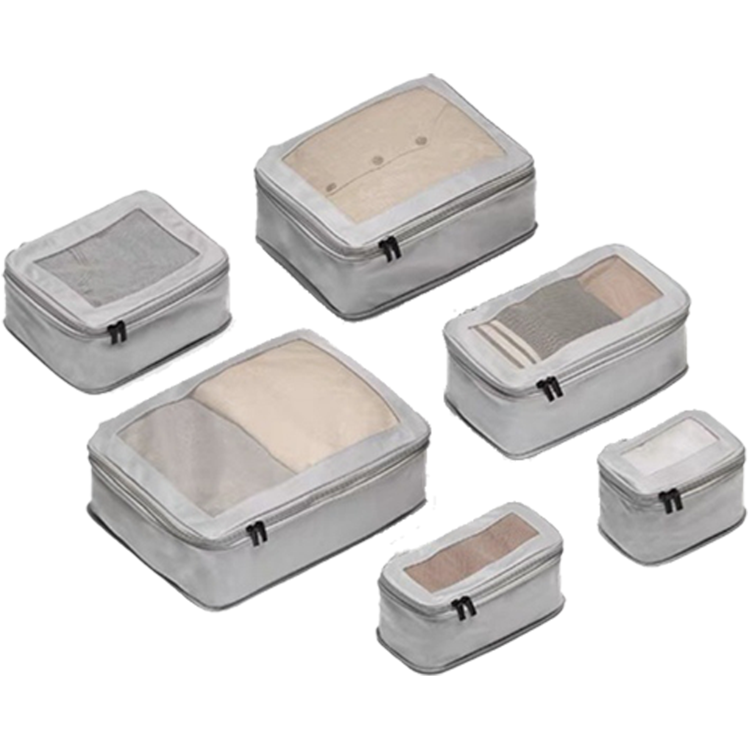 6 PCS Expandable Travel Mesh Bag 4