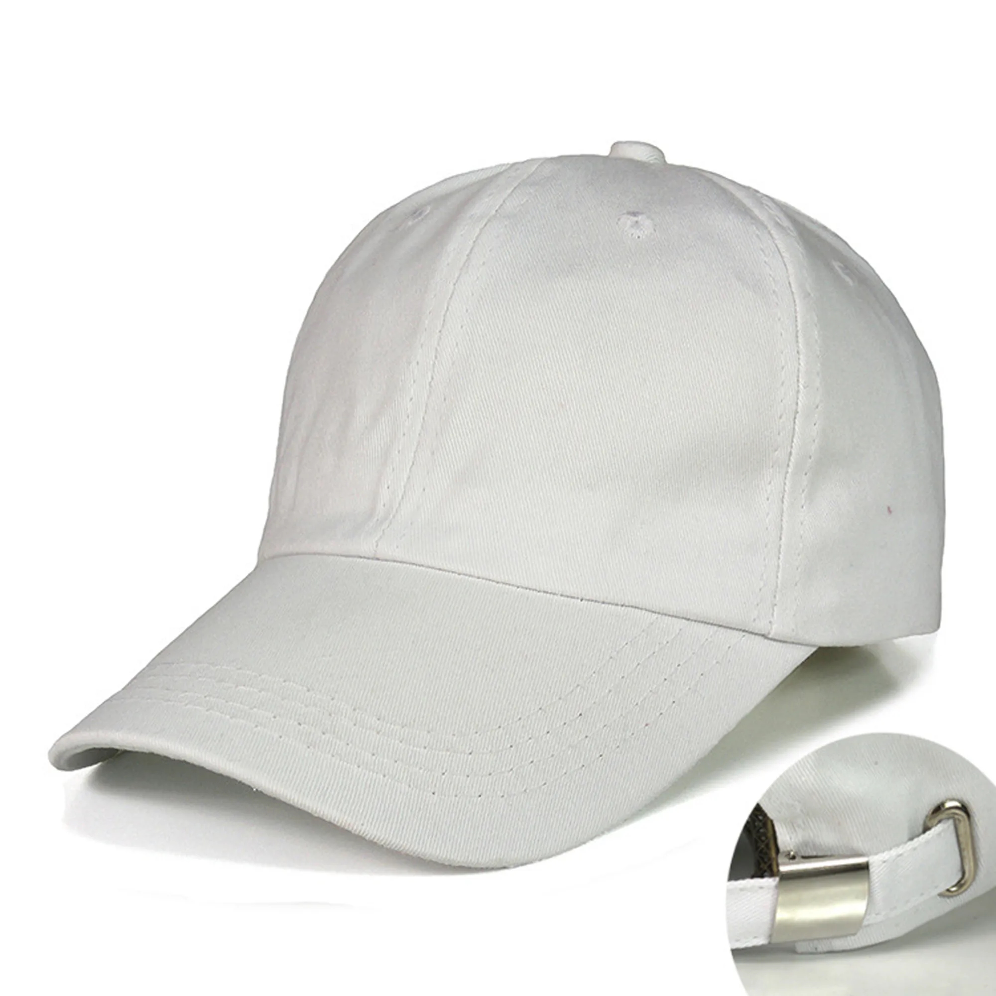 Cotton Baseball Cap with Adjustable Strap MOQ 100PCS 3
