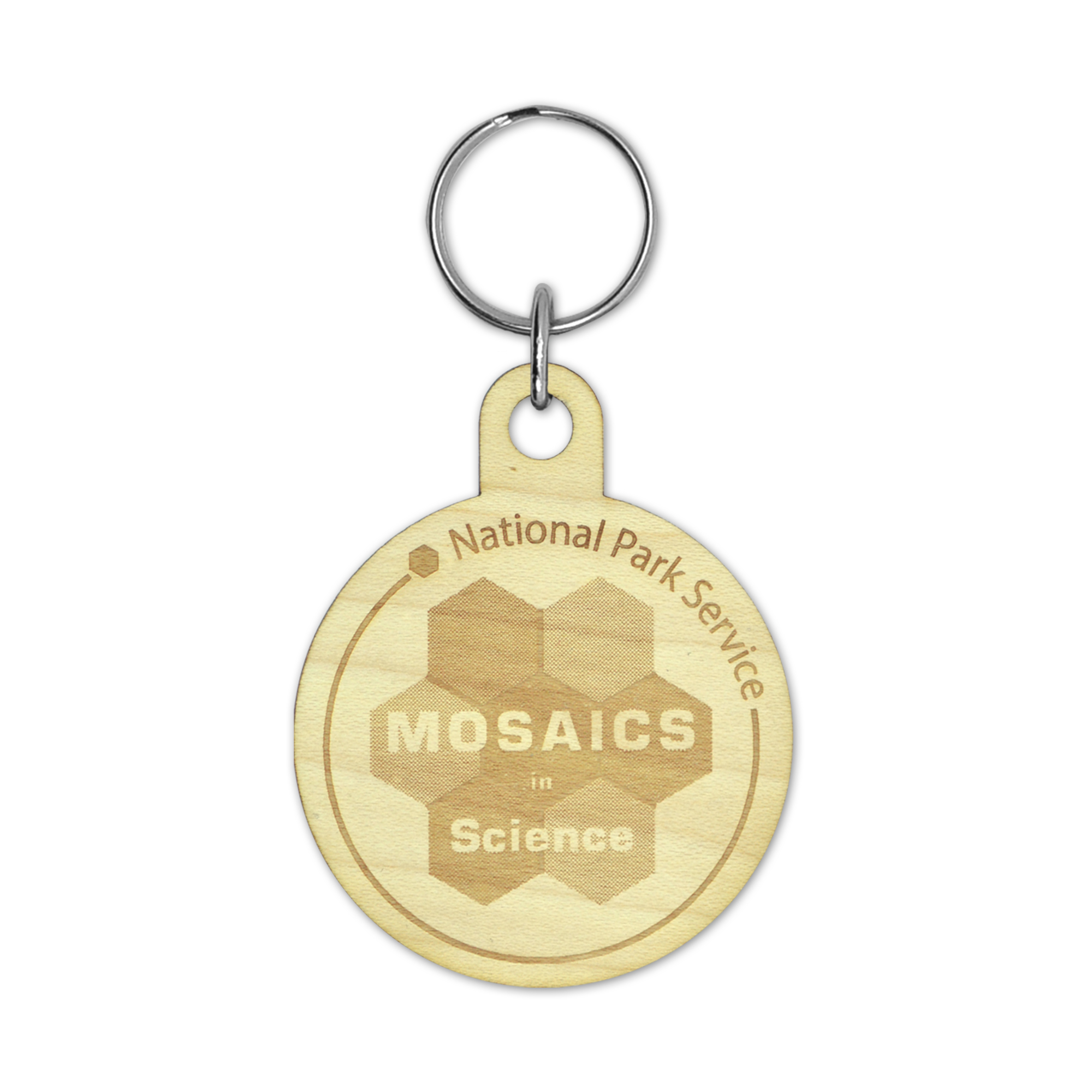 Wood Custom Key Tag (1-5 Sq. Inches)