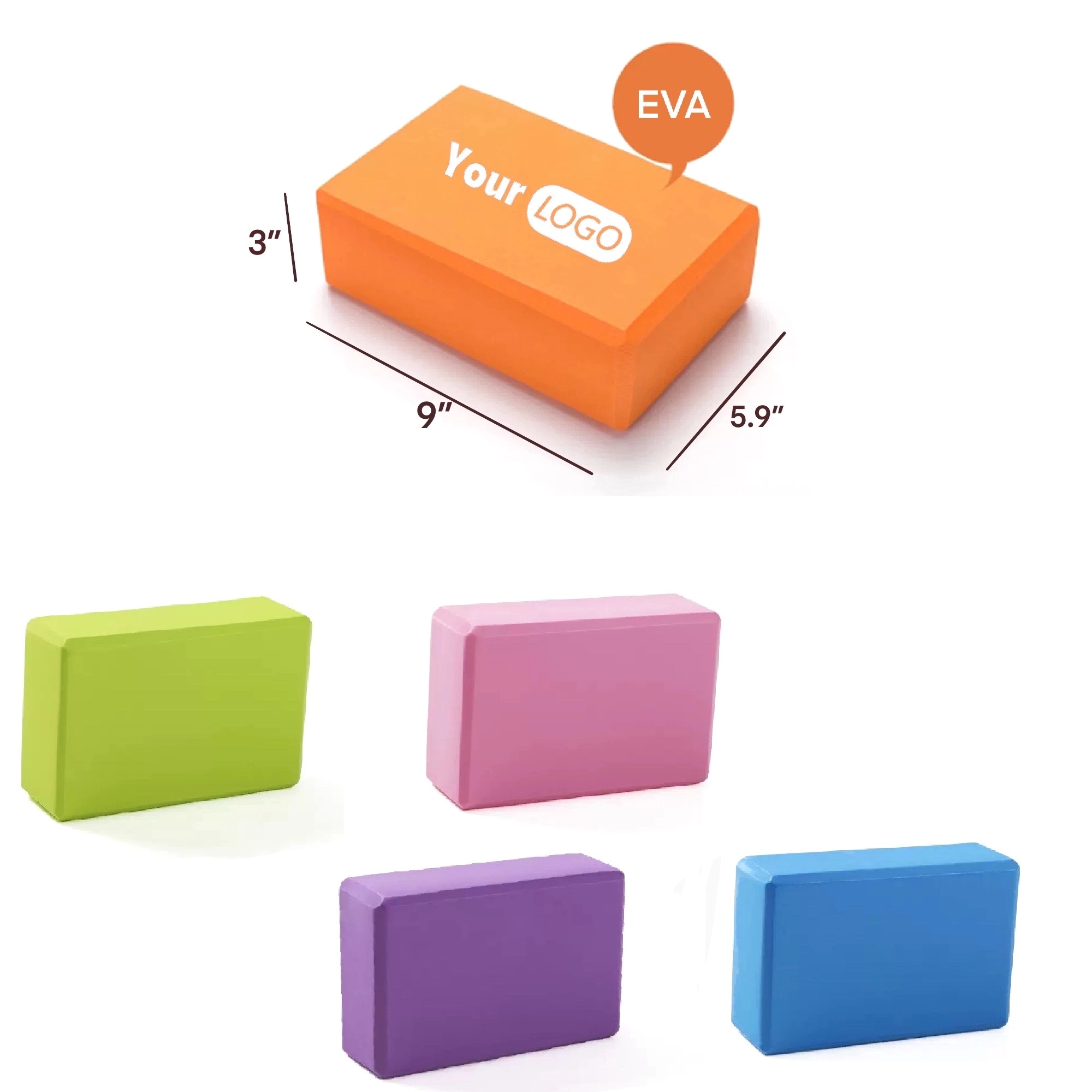 EVA Yoga Block Brick MOQ 50PCS 2
