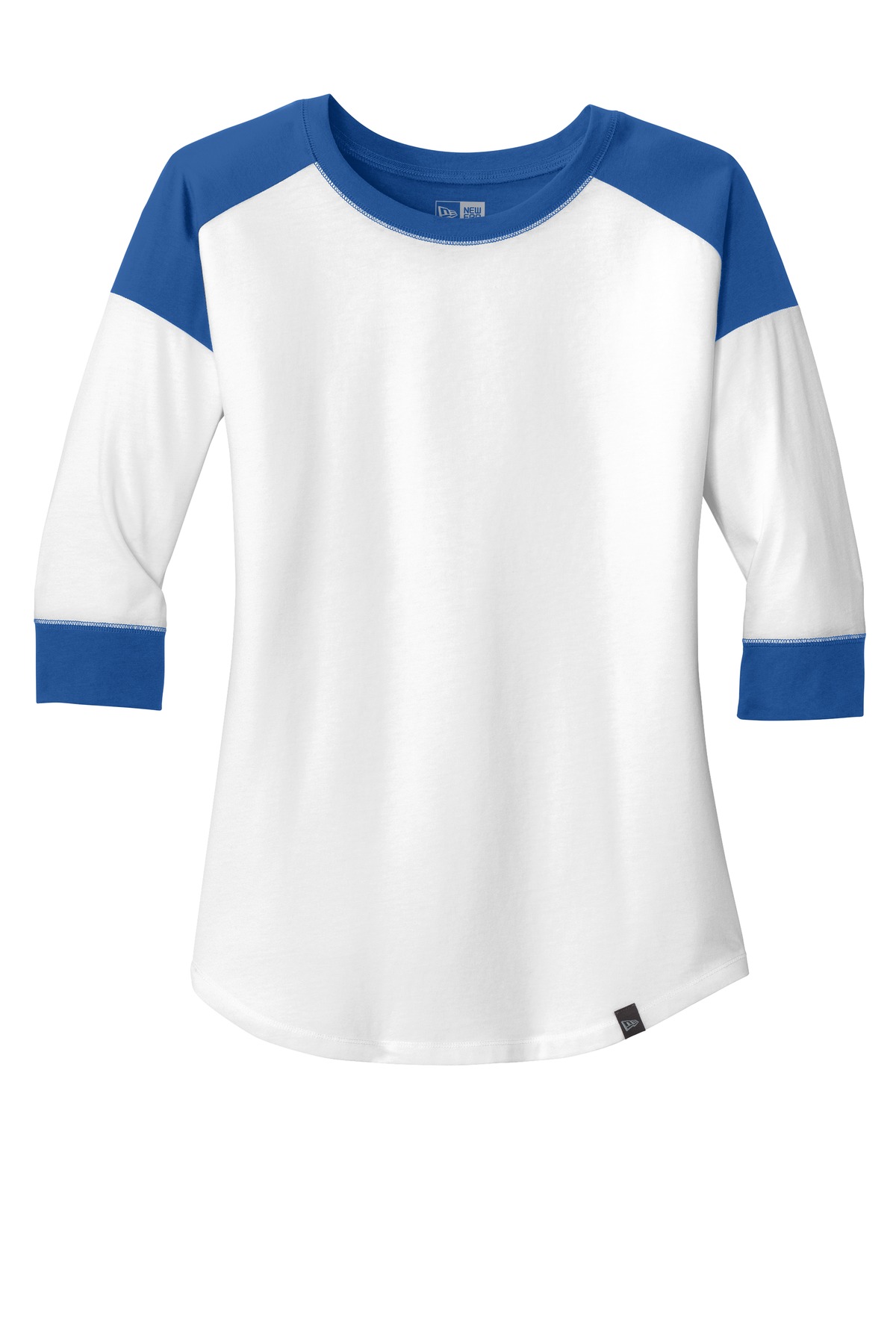 New Era Women's Heritage Blend 3/4-Sleeve Baseball Raglan Tee. LNEA104 44