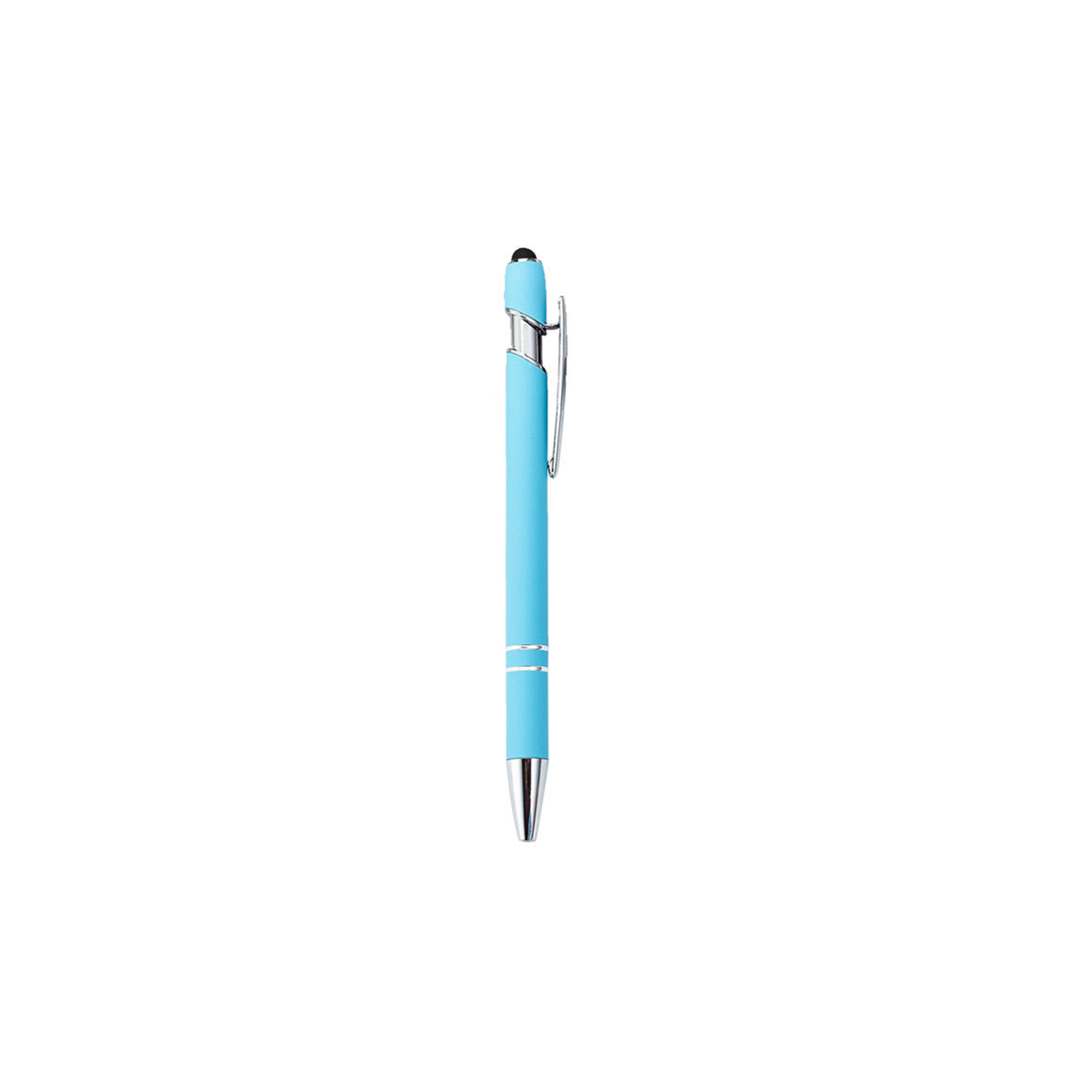 Aluminum Stylus Pen With Rubberized Finish And Plunger Action 5
