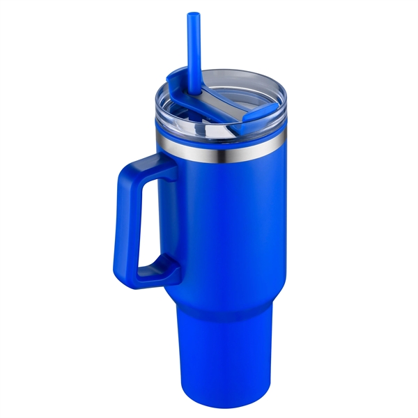 40 Oz. Savvy Mug with Straw 1C 13