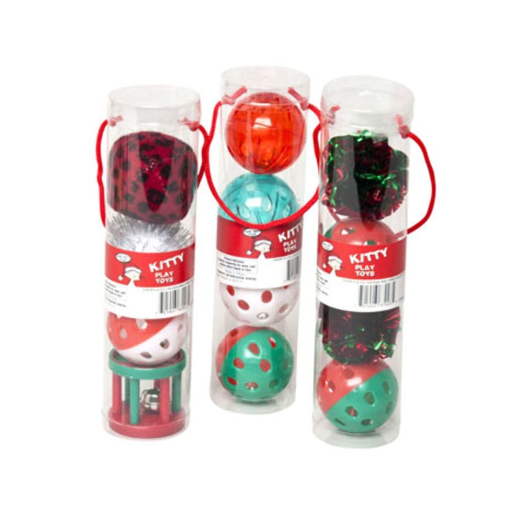 Cat Toy Balls - Assorted 4 Pack 2