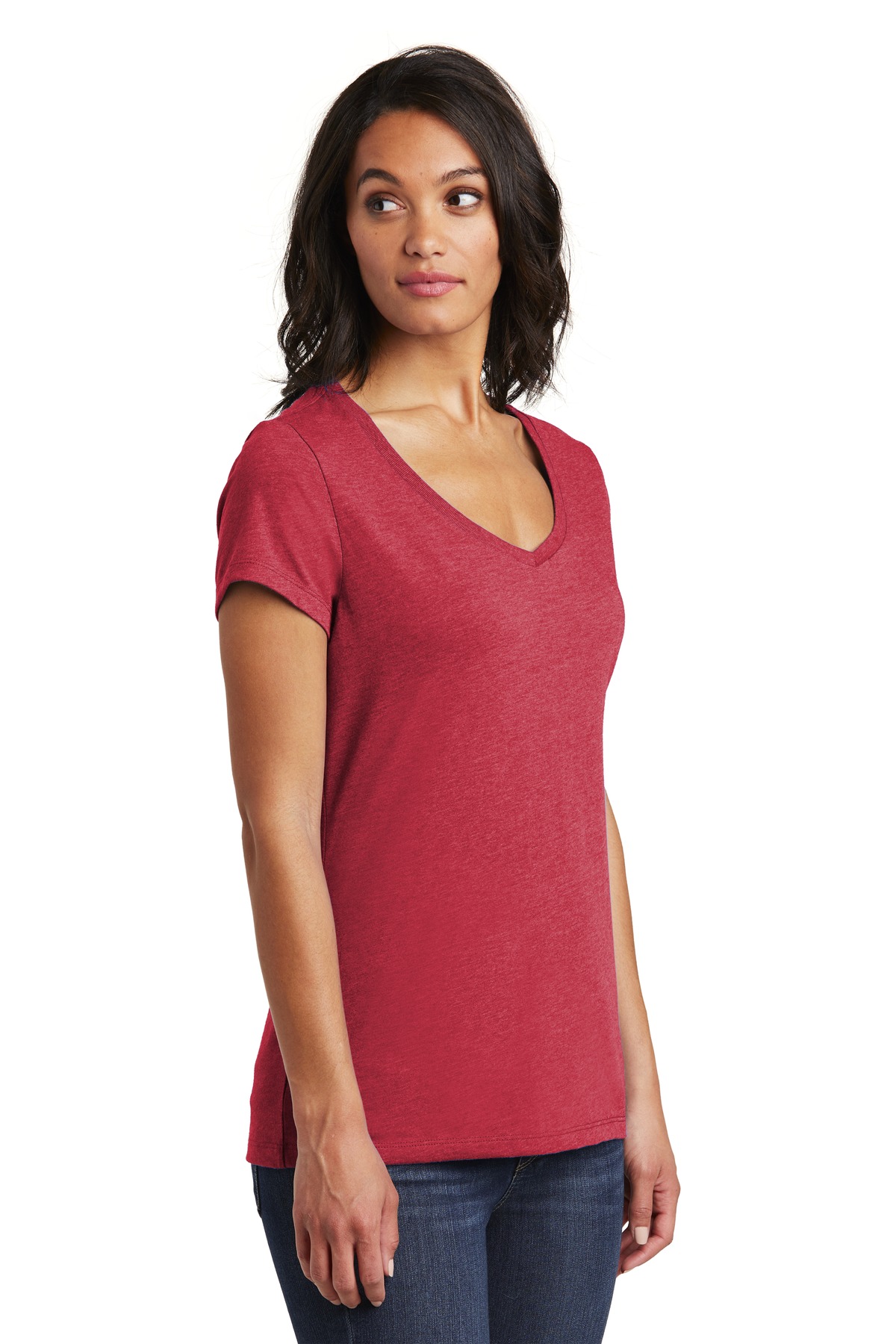 District Women's Very Important Tee V-Neck. DT6503 84