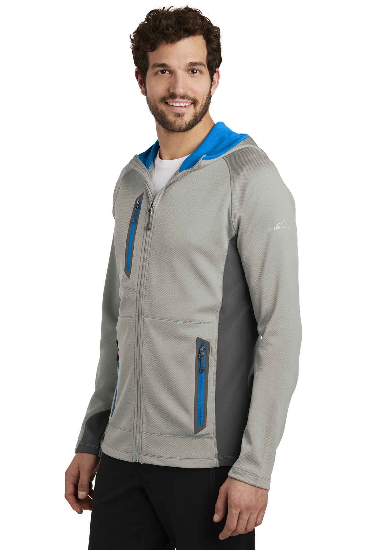 Eddie Bauer Sport Hooded Full-Zip Fleece Jacket. EB244 5