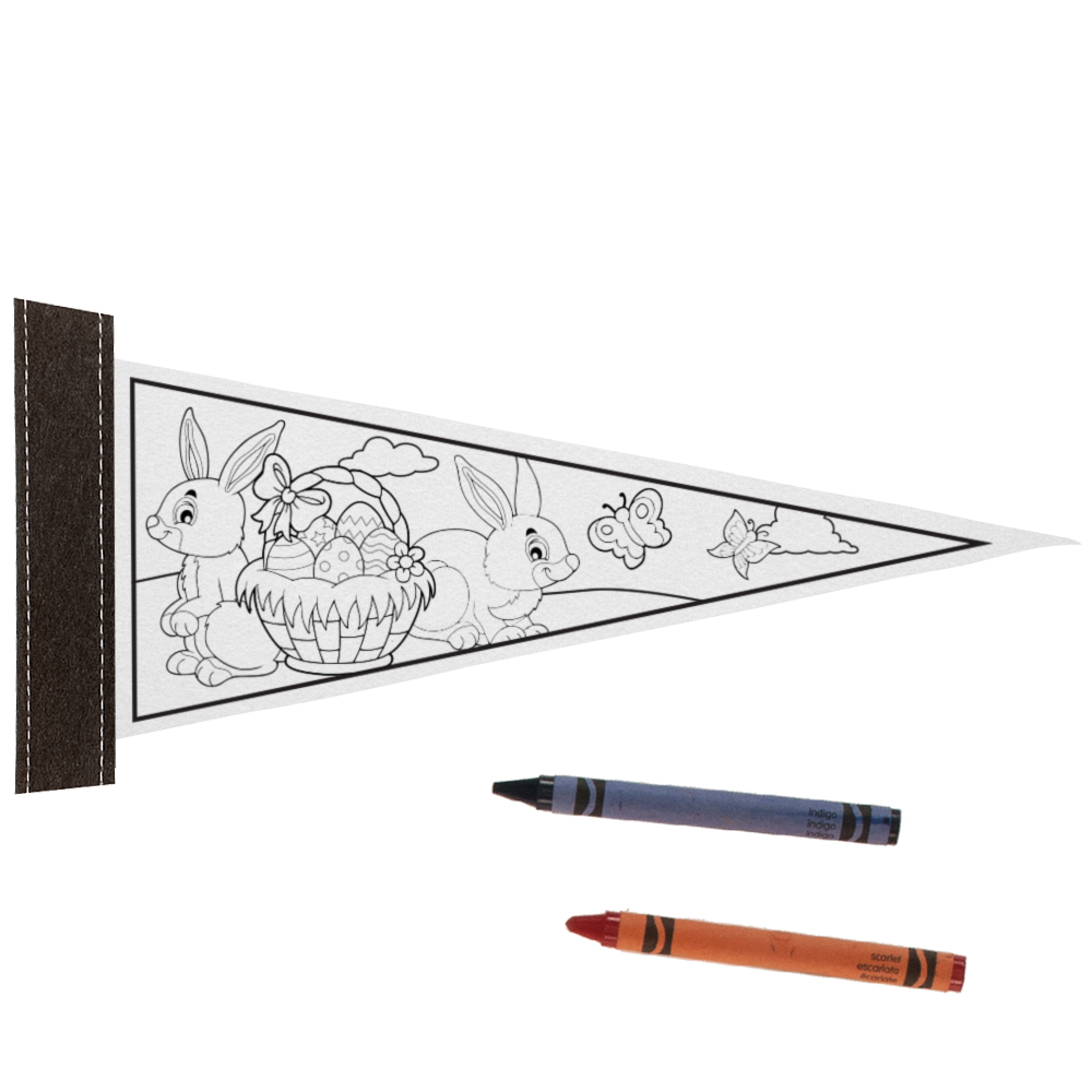 Pennants - 4" x 10" Color Me 3