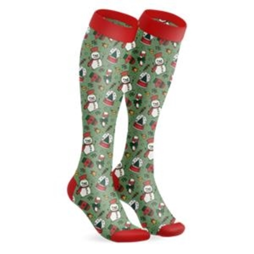 Adult 360 Degree Digital Print Cotton-Blend Knee-High Socks 2