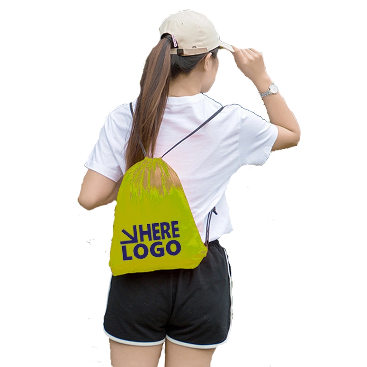 Full Color Polyester Outdoor Sports Drawstring Bag 8