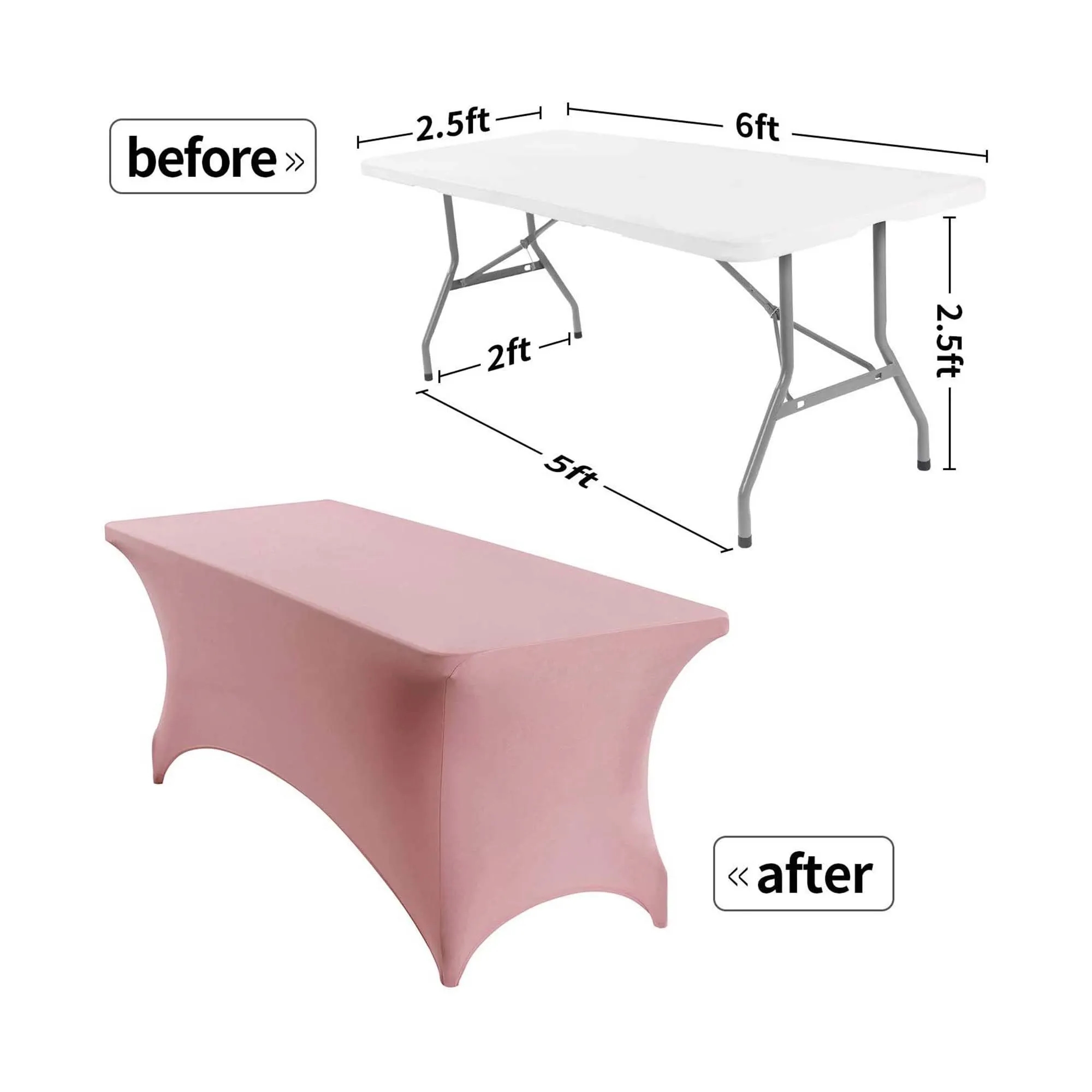 MOQ1 Stretch Tablecloth Table Cover 2