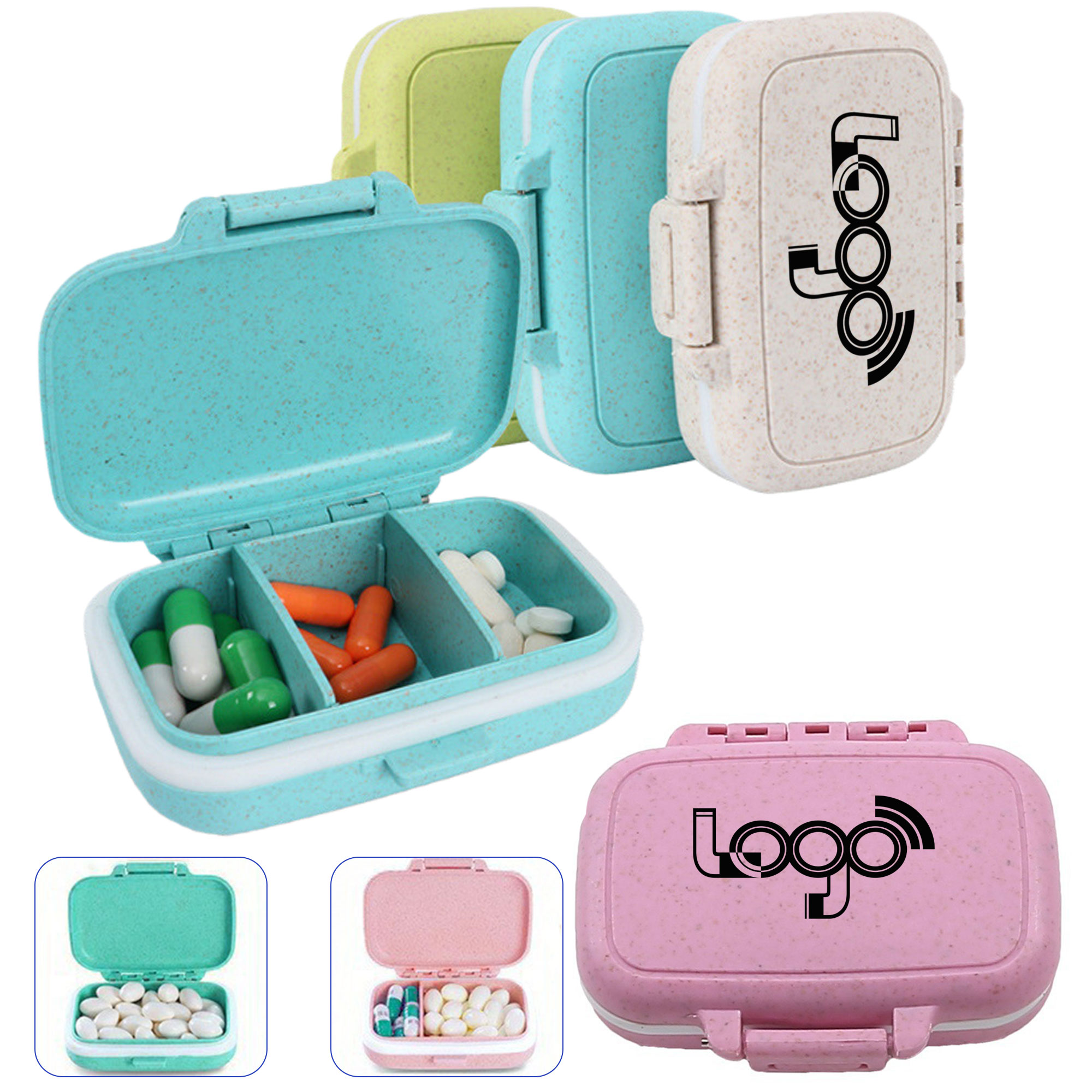 MOQ50 Travel Portable Pill Organizer 2