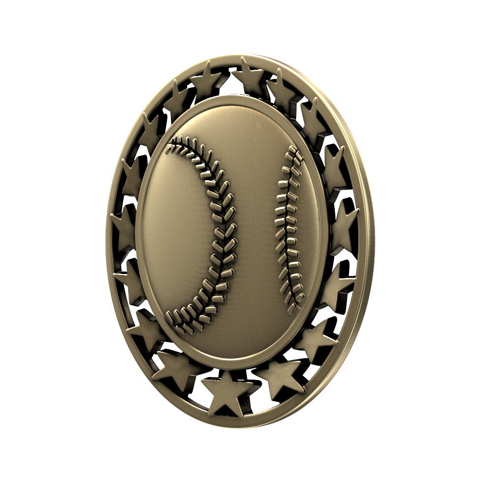 Baseball Star Medallion (2-1/2") 9
