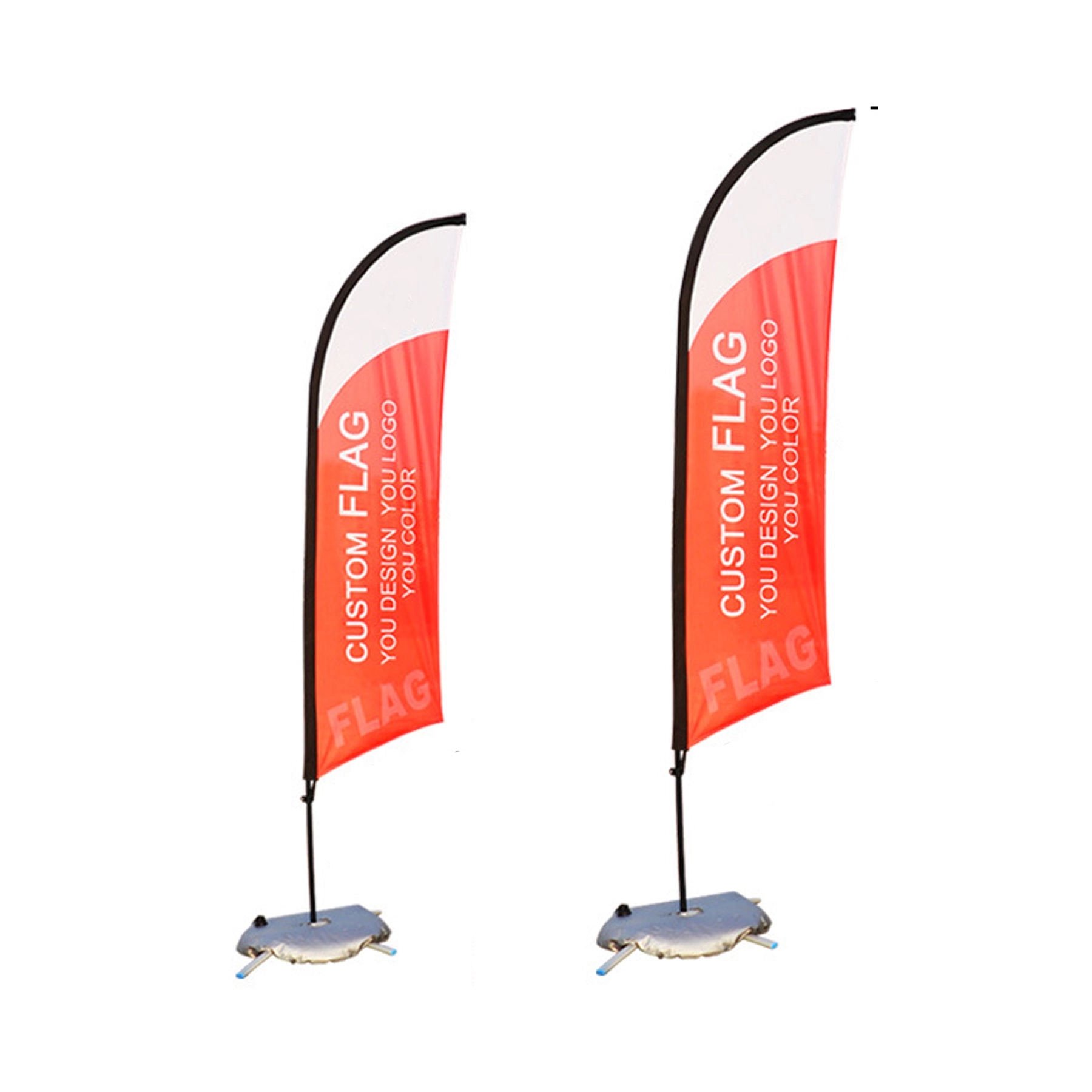 Knife-Shaped Beach Advertising Flag 2
