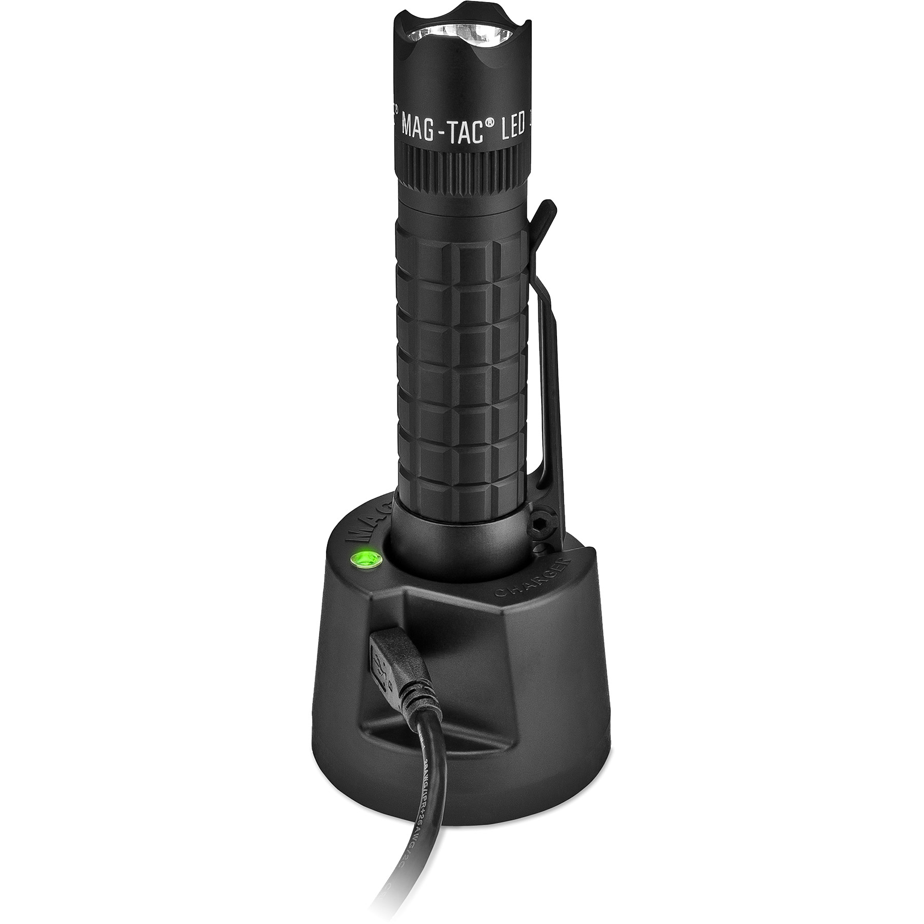 Maglite® MagTac LED Rechargeable Crowned Head Flashlight System 3