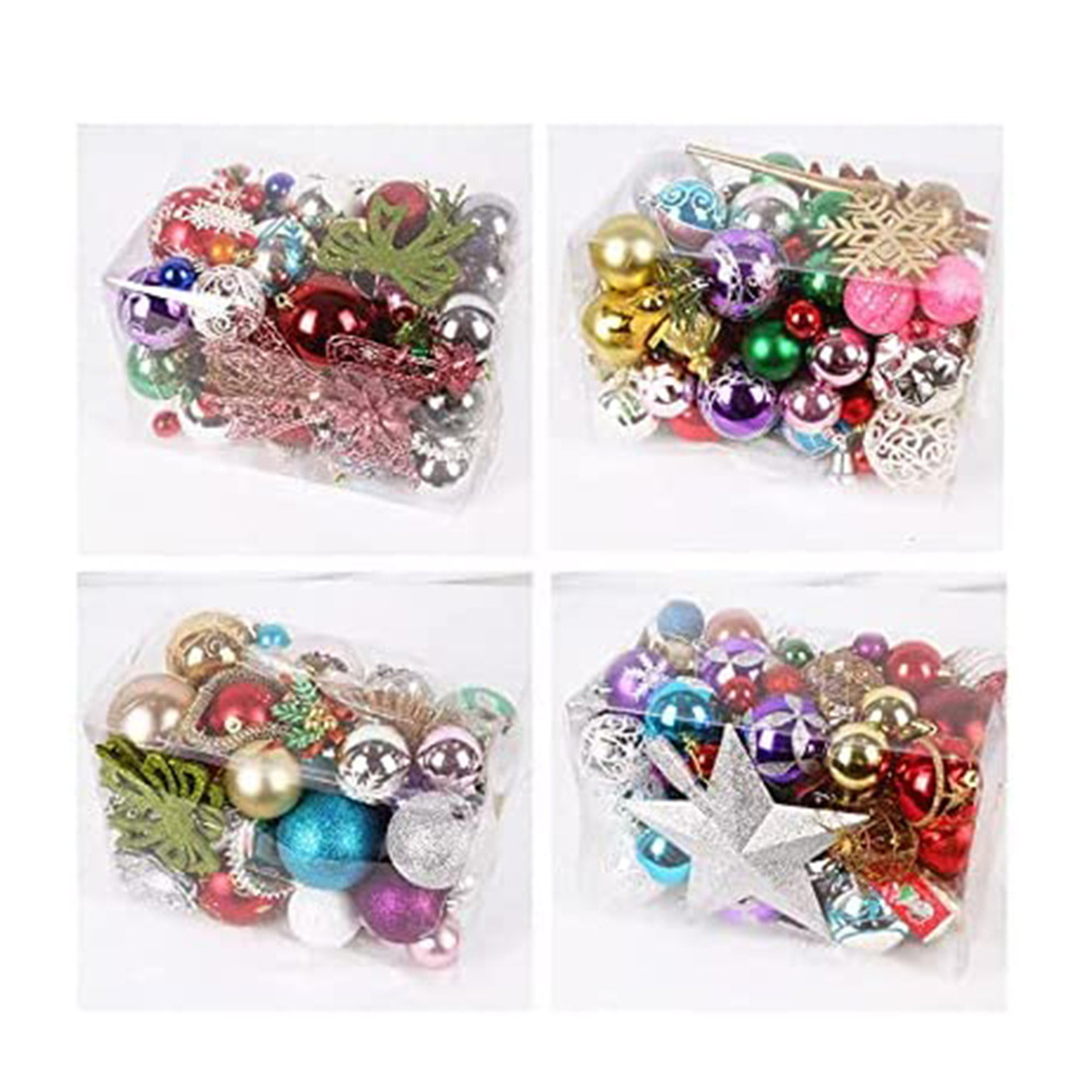 Christmas Spherical Decoration Set 4