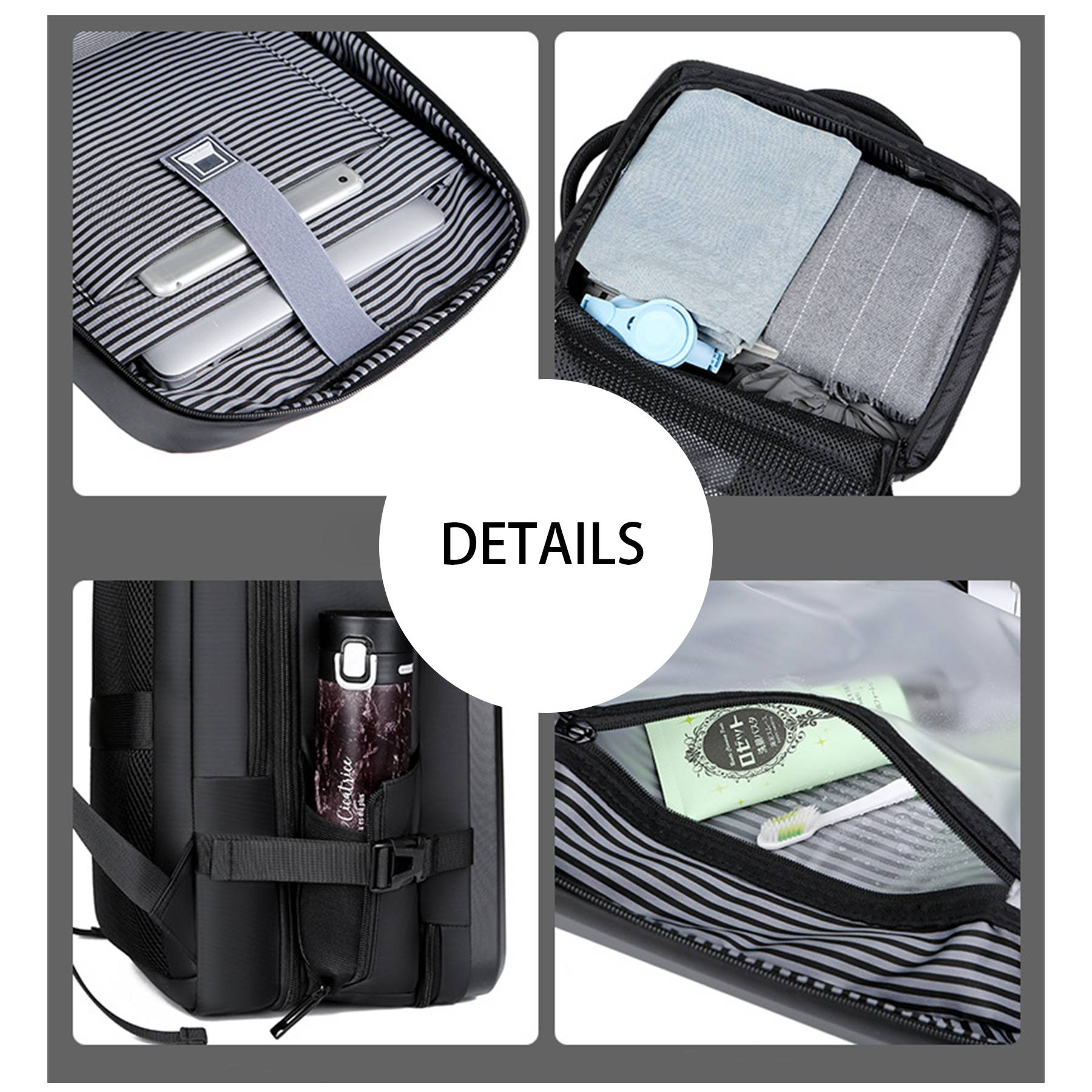 Eva Large capacity hard shell laptop backpack 7