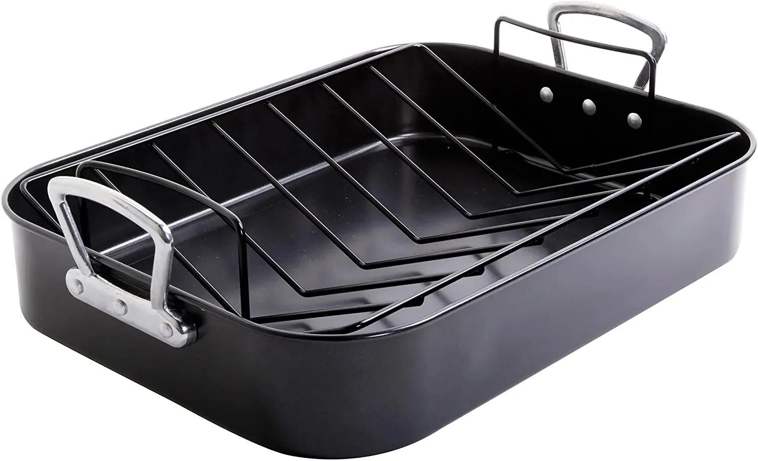 Custom 18" Rectangular Nonstick Large Turkey Roaster Rack 6
