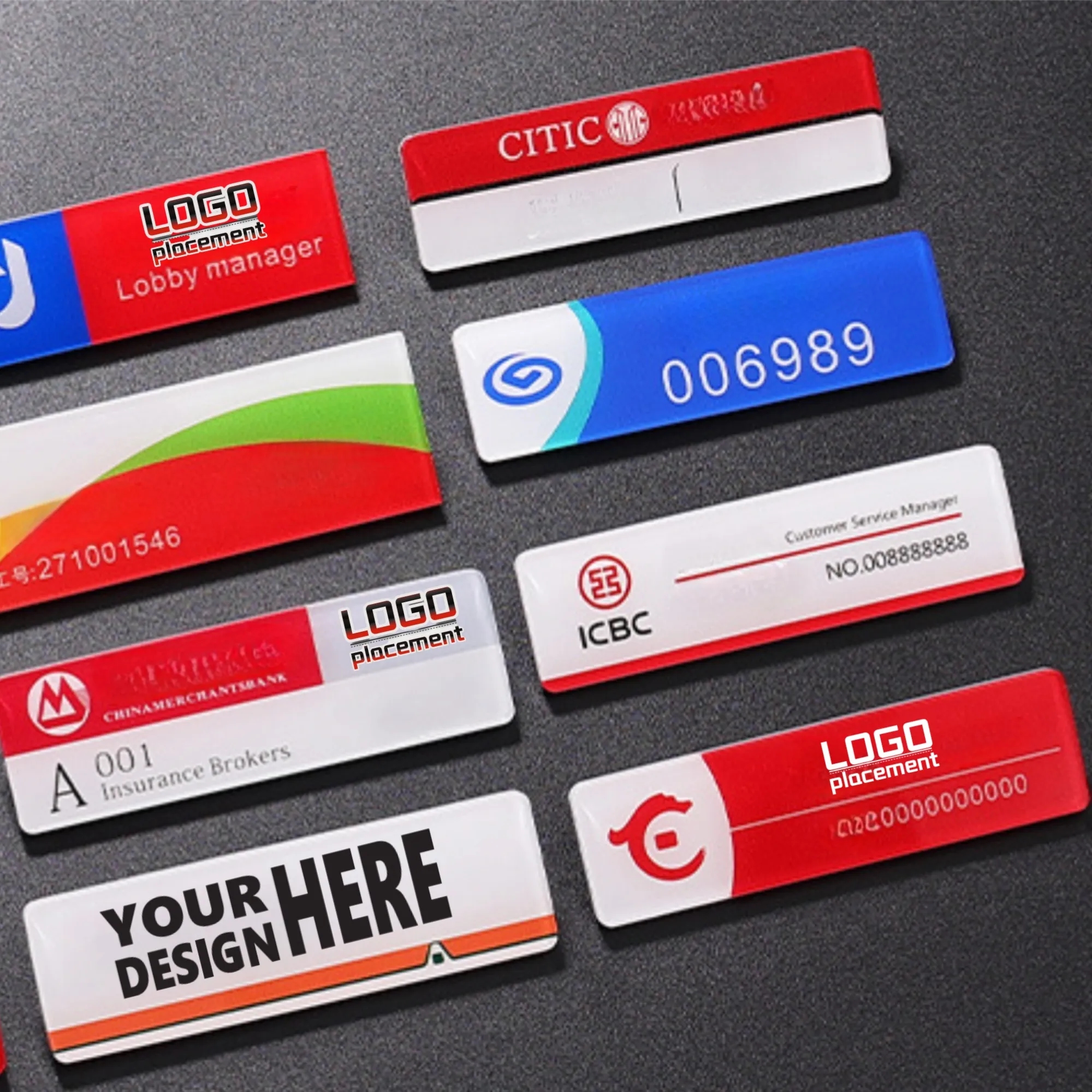 Custom Acrylic Badges Personalized Design Corporate Events 2
