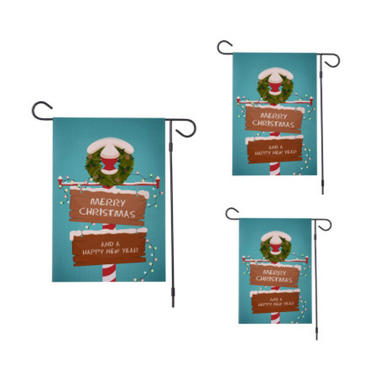 Garden Flags With Poles 2