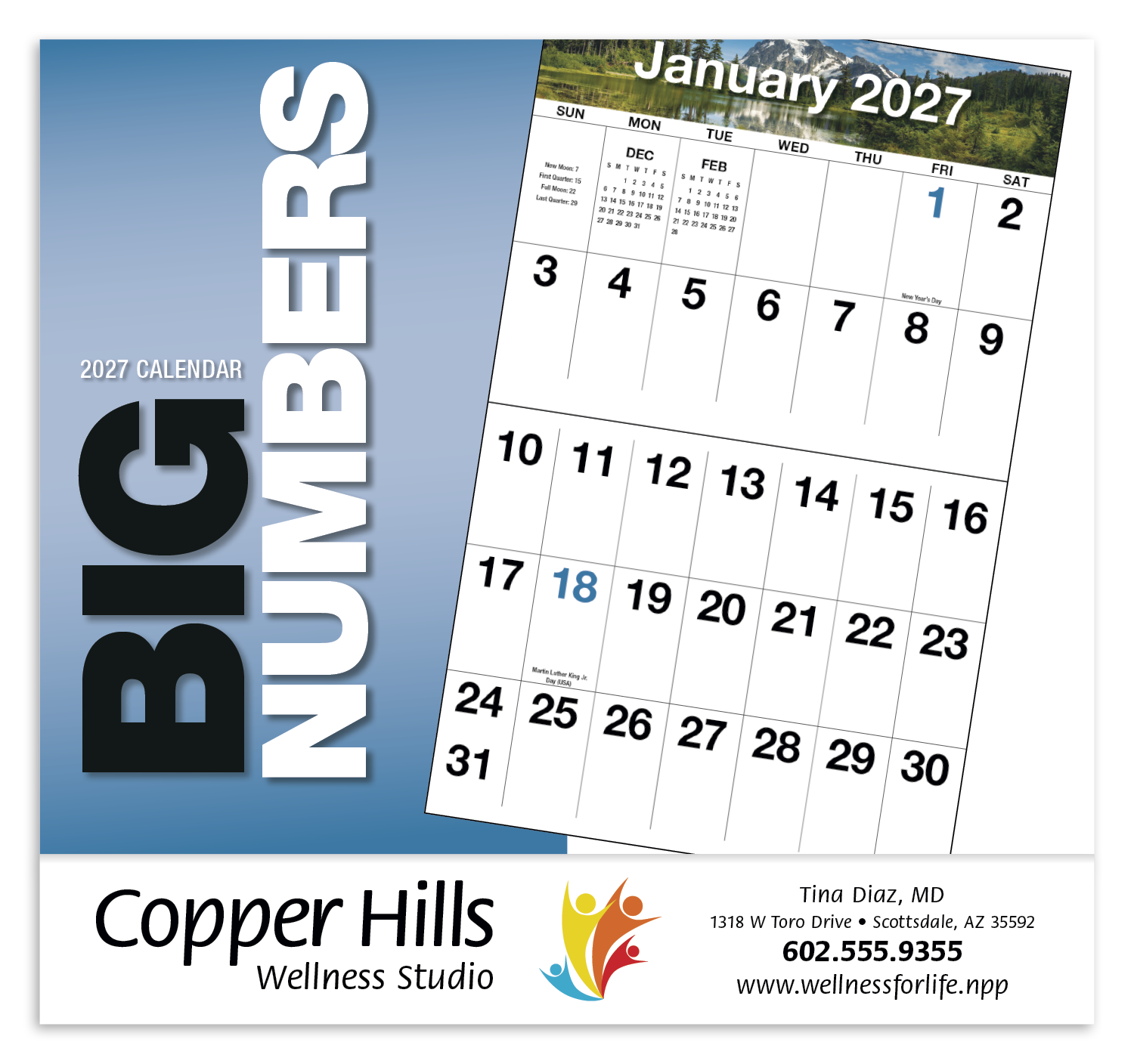 HotLine® Products Big Numbers Appointment Calendar - Stapled 41