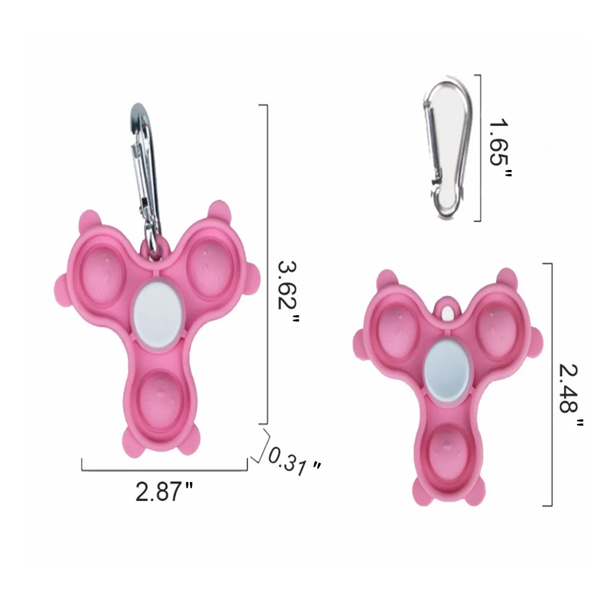Silicone Durable Relieve Stress Spinning Fidget Spinner Toys 4